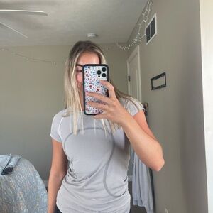 Striped Gray Women's Top